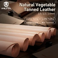 wuta 30x30cm high quality full grain veg tanned cowhide leather handmade diy genuine leathertooling carving dying