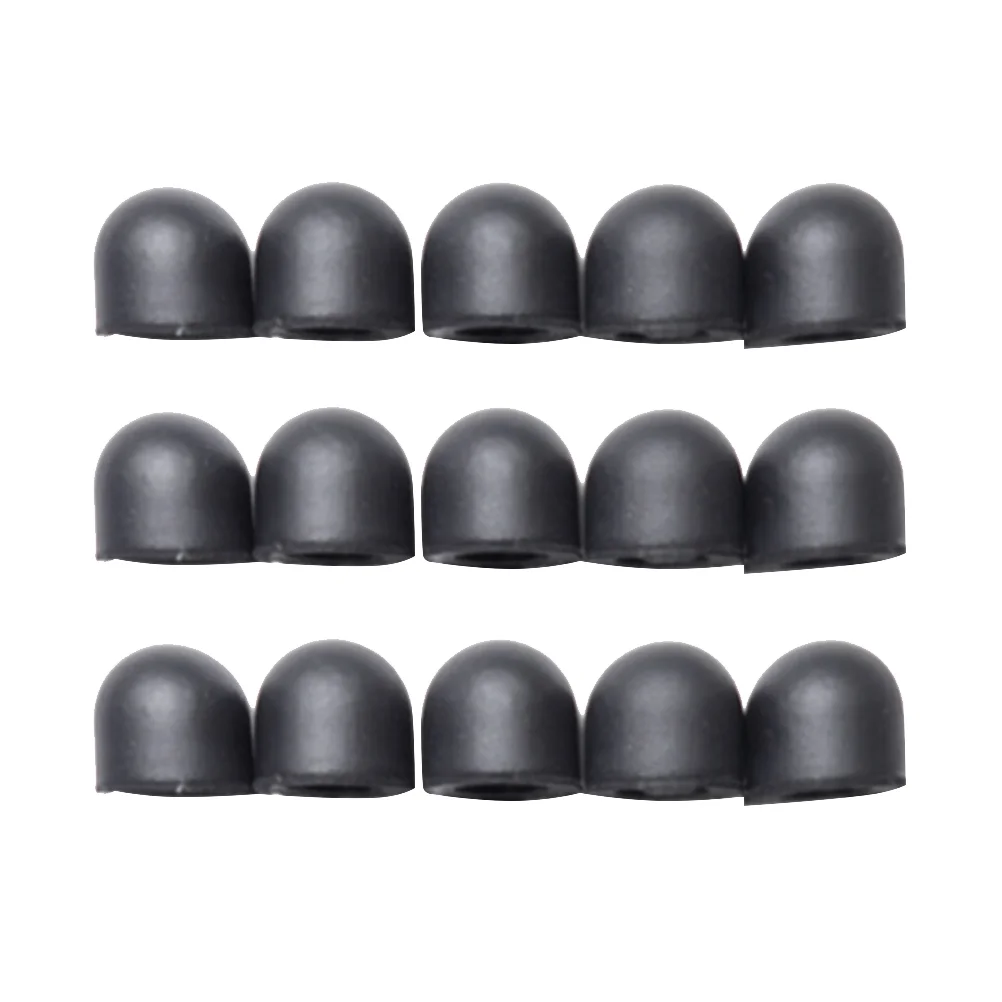 

20pcs Mute Silicone Replacement Tip Case Nib Cover Skin for Touch Pencil Stylus Touchscreen Pen (Black)