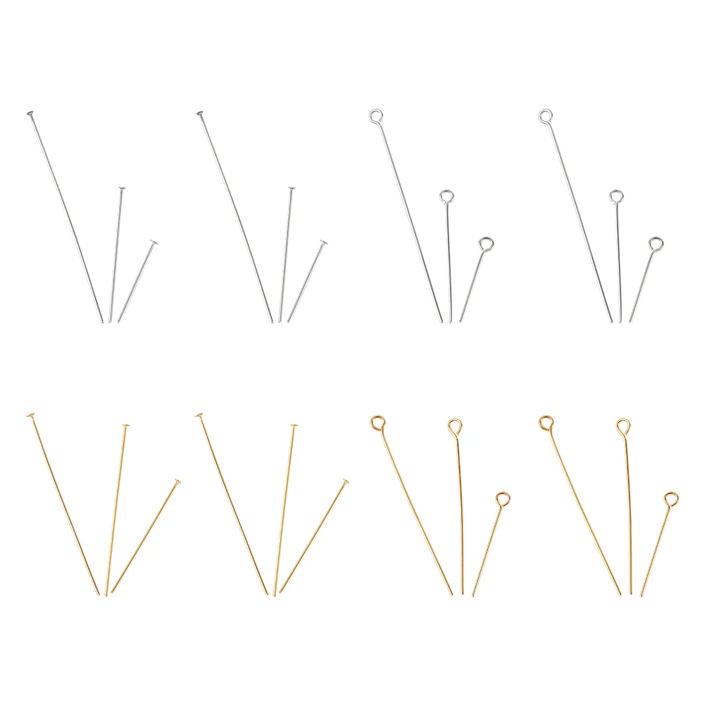 Штифты из нержавеющей стали 640 шт./кор. 304 аксессуары для изготовления ювелирных