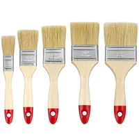 bristle paint brushes set solid wood stain artist oil watercolor brushes wall paint brushes paint by number