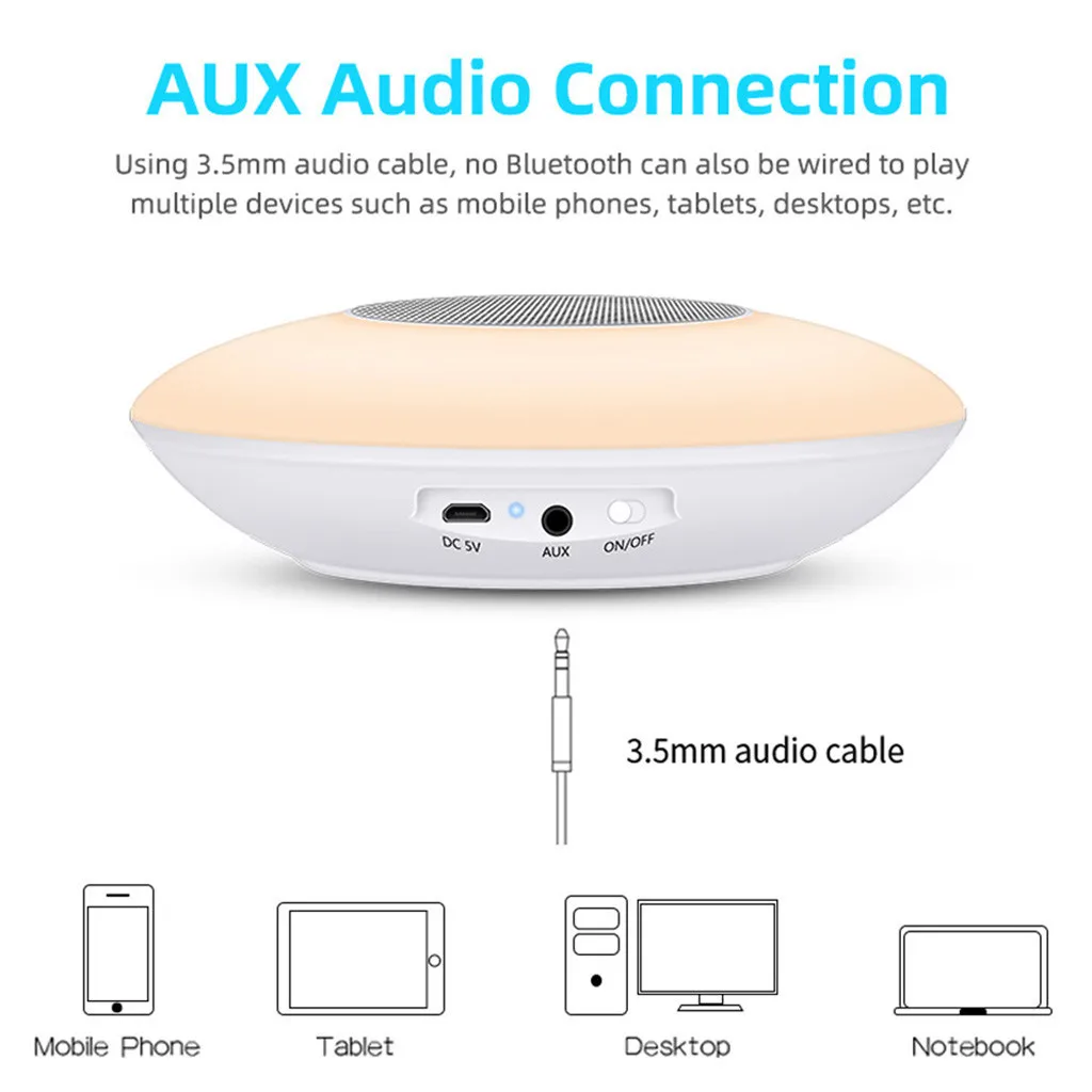 Bluetooth динамик s Ночной светильник сенсорное управление регулируемое изменение