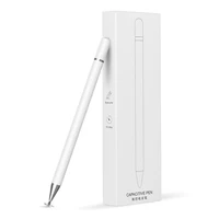 universal stylus s pen touch screen disc tip smart capacitive pencil draw replacement metal magnetic cap for ipad tablet white