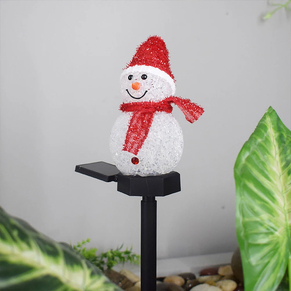 

Solar Garden Lights Christmas LED Garden Lights with Snowman for Garden Patio Yard Lawn Pathway Christmas Decorations