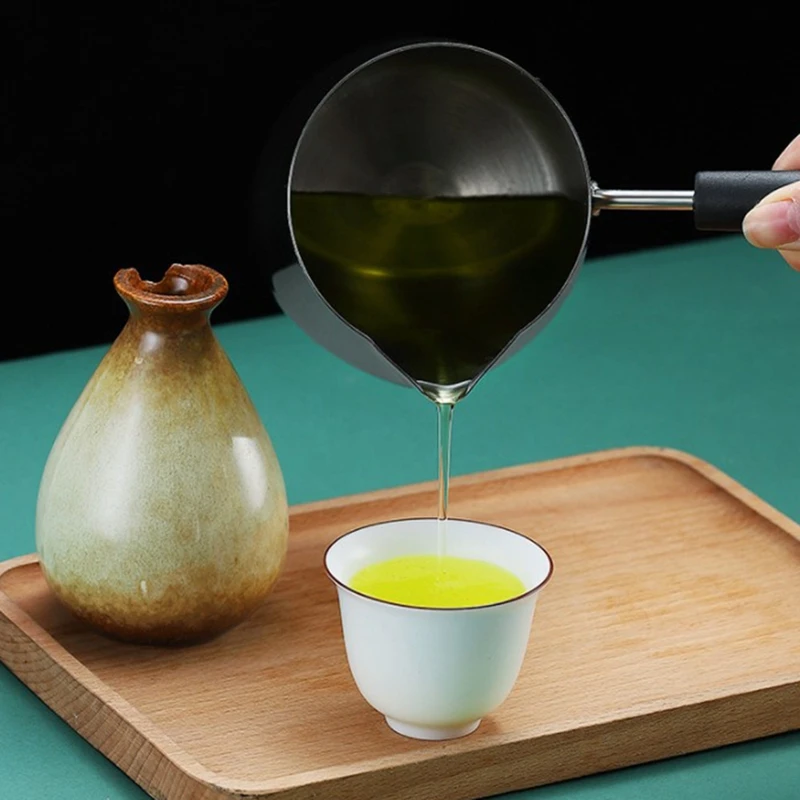 

Mini Frying Pot with Scale Stainless Steel Frying Pan French Fries Chicken Cooking Pan Kitchen Cookware Set