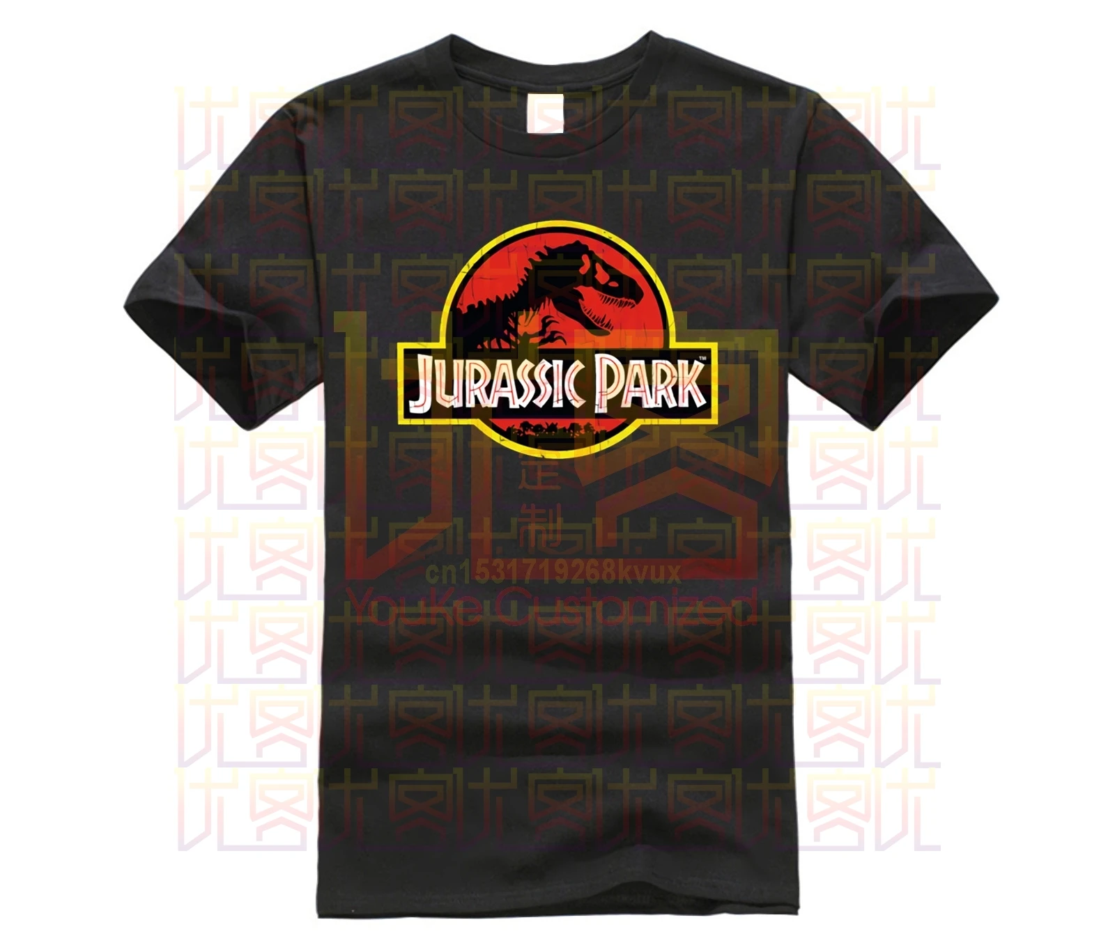 Футболка Phiking мужская с принтом динозавров топ рисунком парка Юрского периода одежда в подарок на день