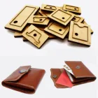 Японское стальное лезвие, сделай сам, кожаный ремесло, маленький кошелек с крышкой, сумка, режущий деревянный нож, набор, ручной Дырокол, инструмент-шаблон