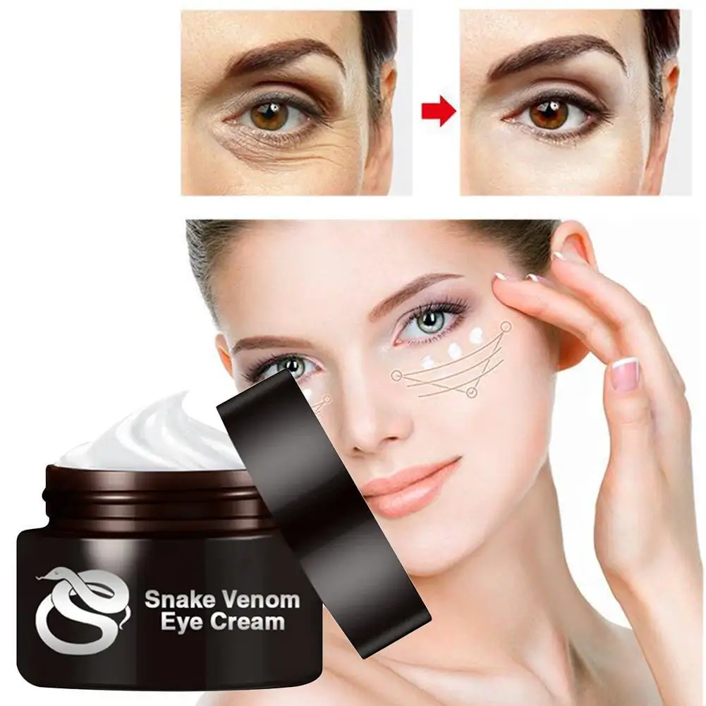 

30g Snake Peptide Eye Cream Smooth Fine Lines Lifting Circle Eyes Bags Firming Removal Fat Granule Dark Anti Skin B3K7