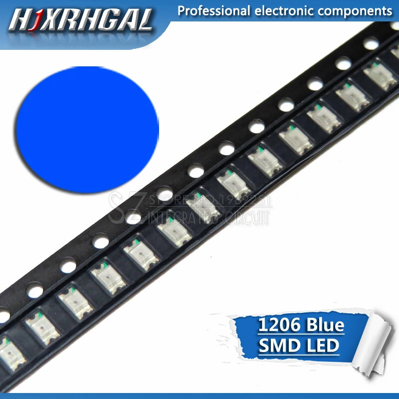 1 шт. синий светодиодный диодный светильник SMD 1206 новый и оригинальный hjxrhgal|Диоды|