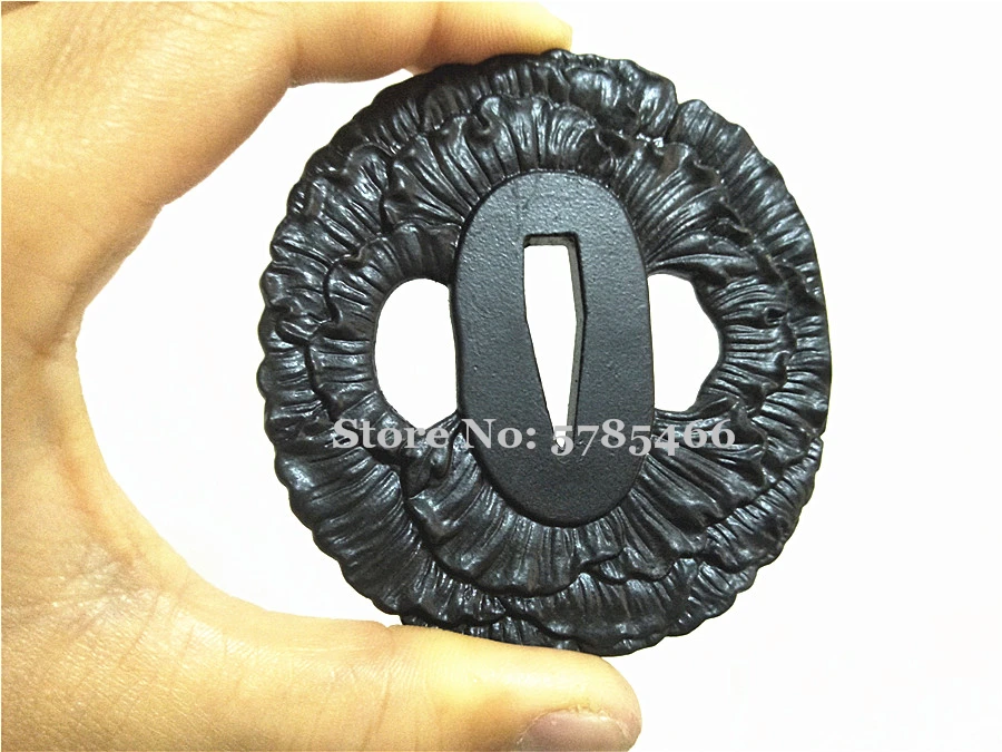 Сильная железная сталь Tsuba защита для японского самурайский меч катана Wakizashi