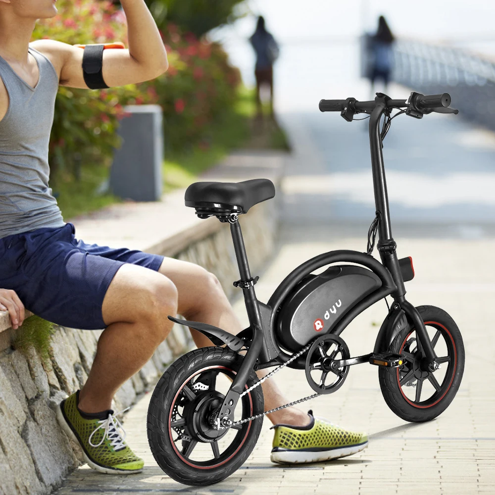

E-Bike Electric Bicycle 14 Inch Folding Power Assist Electric Bicycle Moped E-bike 10AH Battery 40 - 60km Max Range Cycling
