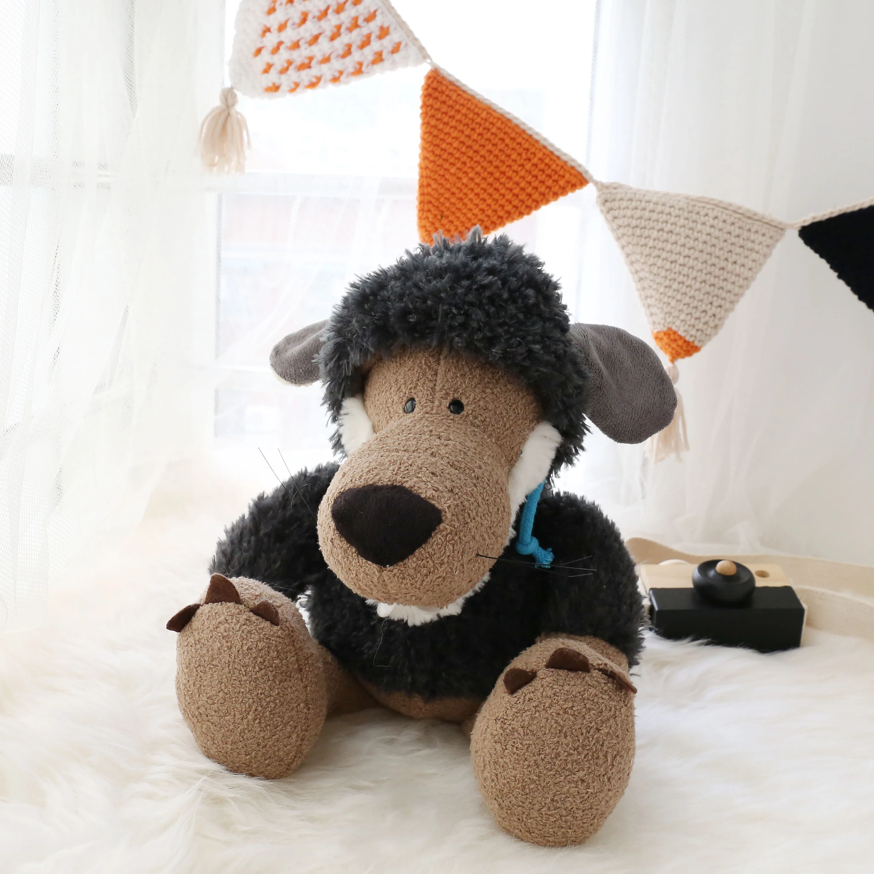 25 см 75 темно серый овец Одежда волк Мягкие плюшевые игрушки детские куклы подарок