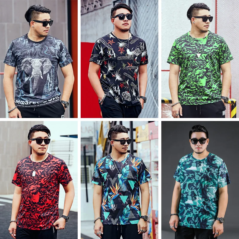 

Elephant Pattern 3D Digital Printing Fashion Short Sleeve T Shirt Summer 2021 New Top Quality Soft Comfortable T Shirt Men L-6XL