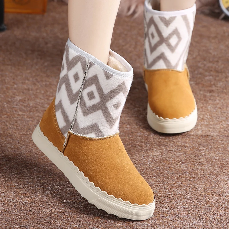 Новые стильные Лидер продаж из замшевой кожи Мода для девочек ботинки до