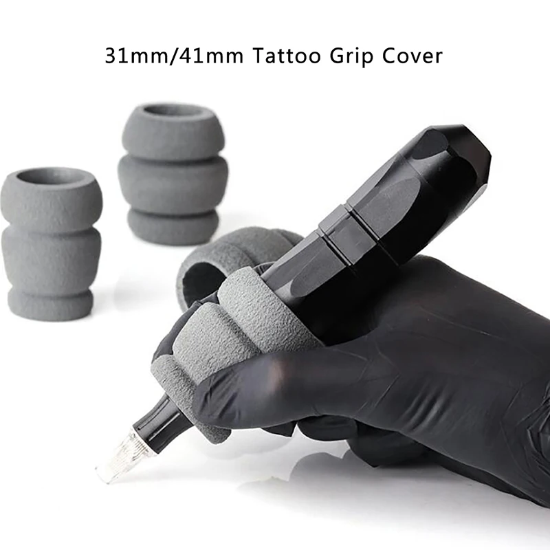 

1 шт. 31/41 мм пены памяти средства ухода за кожей покрытие рукоятки машинки для татуажа татуировки ручка машина для инструмента