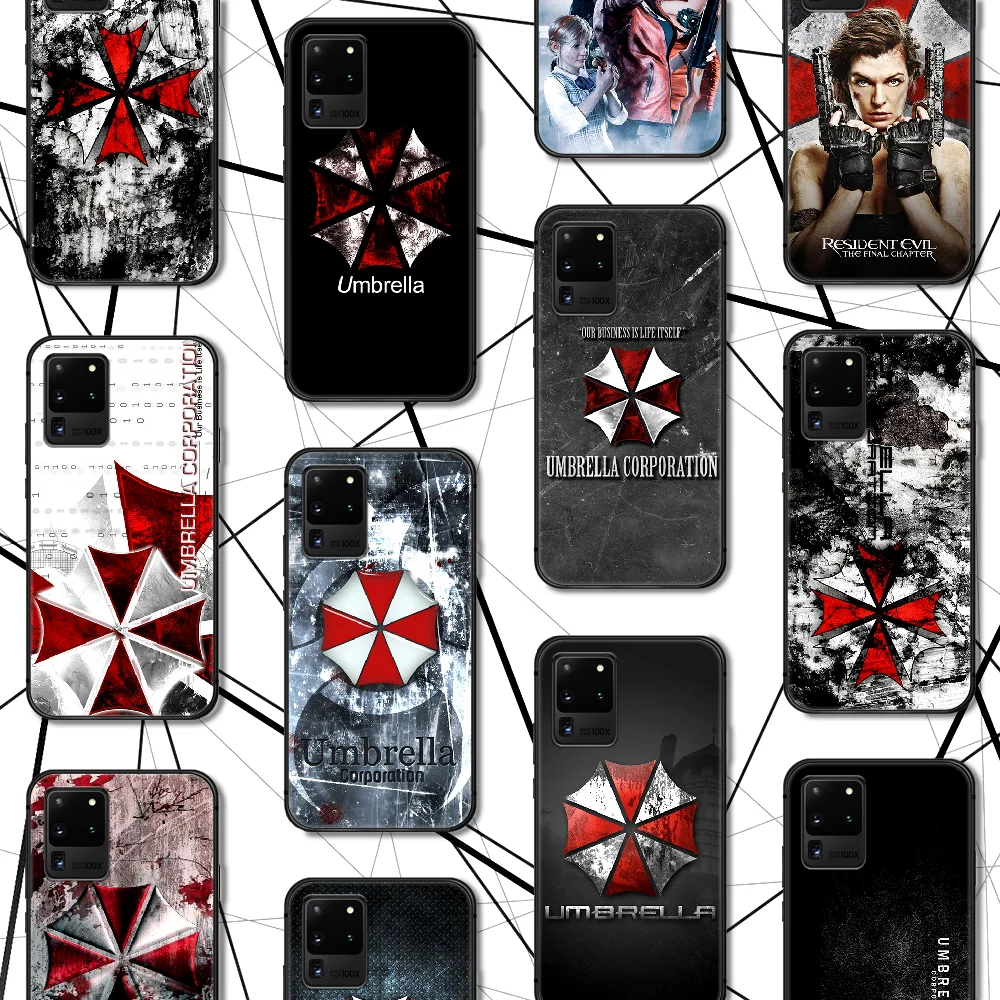 Чехол Umbrella Corporation для телефона Samsung Galaxy Note S 8 9 10 20 Plus E Lite Uitra черный