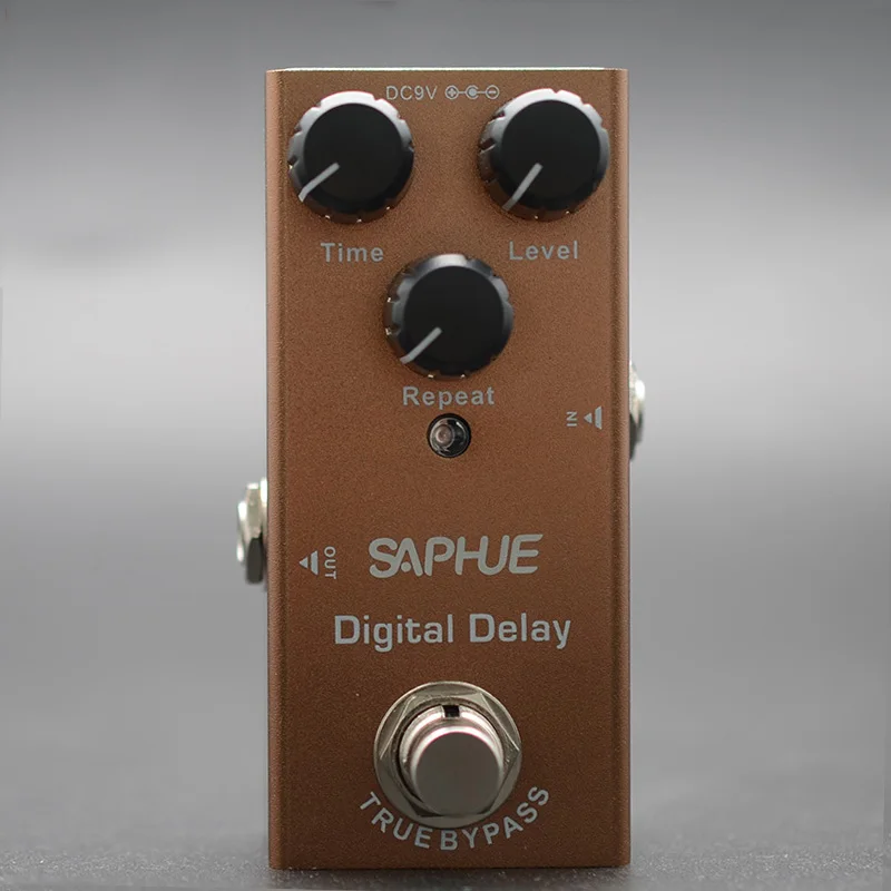 SAPHUE электрогитара цифровая педаль задержки времени/уровня/повтора ручка