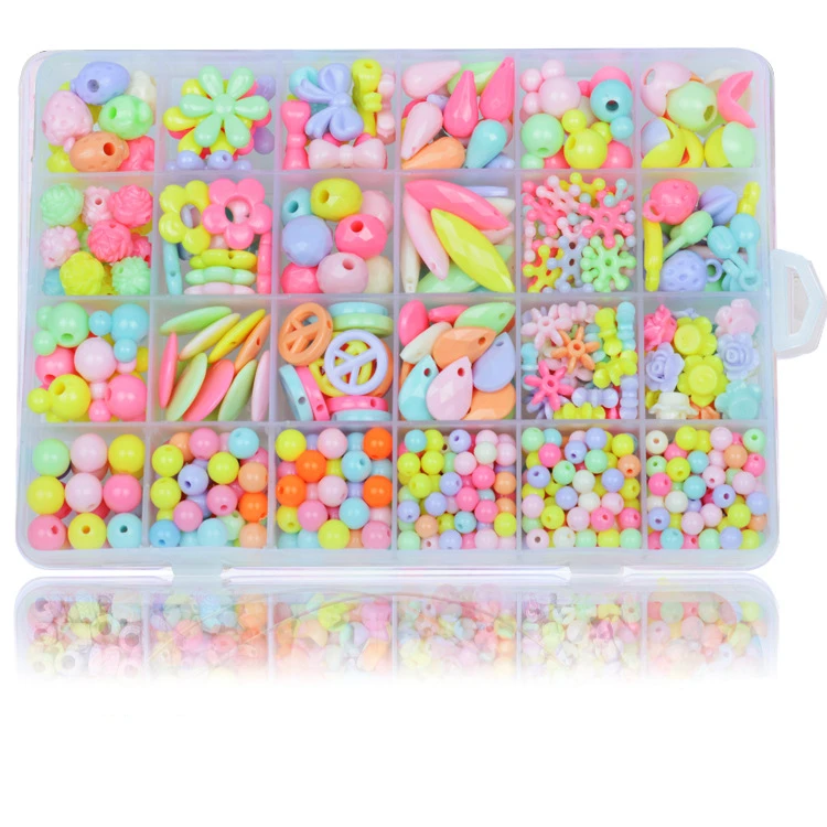 Дети DIY ручной работы бисера игрушка смешанные свободные разделительные бусины