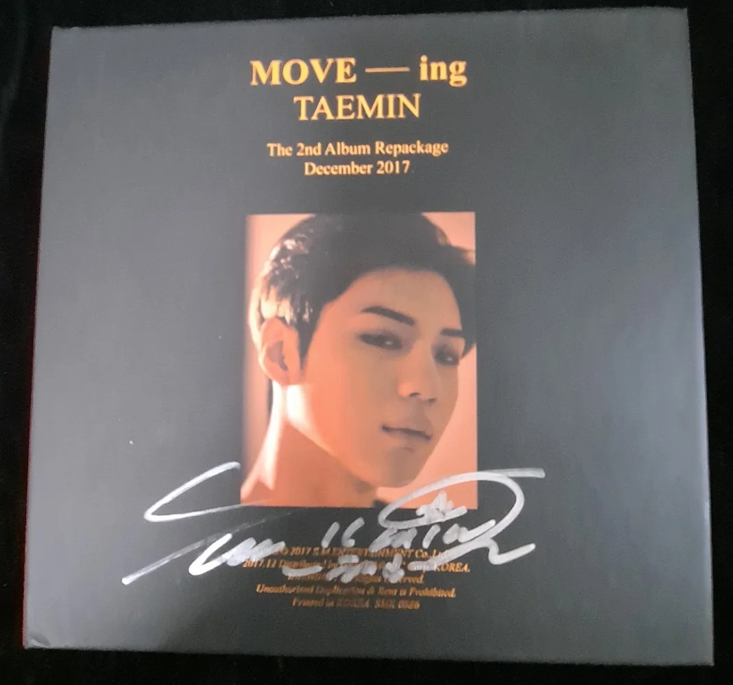 Ручная работа SHINEE Lee Taemin фото с автографом история светильник коллекция K-POP 4*6