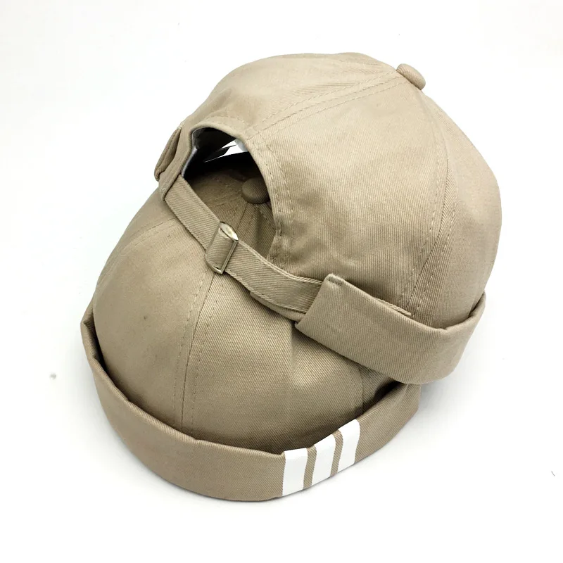 Уличная шапка без полей в стиле хип хоп Skullcap Docker Melon Sailor короткая шапки зима осень