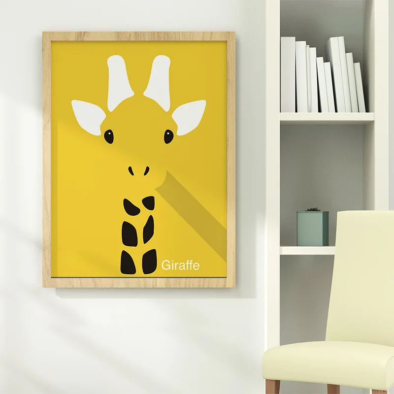 

Wall Art Canvas Poster Painting Prints Picture Kids Bedding Home Room Decor Nursery Classroom Giraffe 2020 New Good Designer
