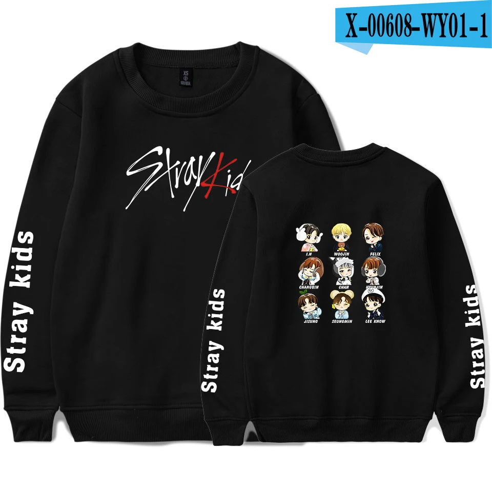 SHEIN сбивается на мягкой подкладке Толстовка для детей с О-образным вырезом популярные Повседневное пуловеры KPOP круглый вырез горловины Новинка уличная одежда унисекс в стиле Харадзюку Толстовка - Цвет: Black