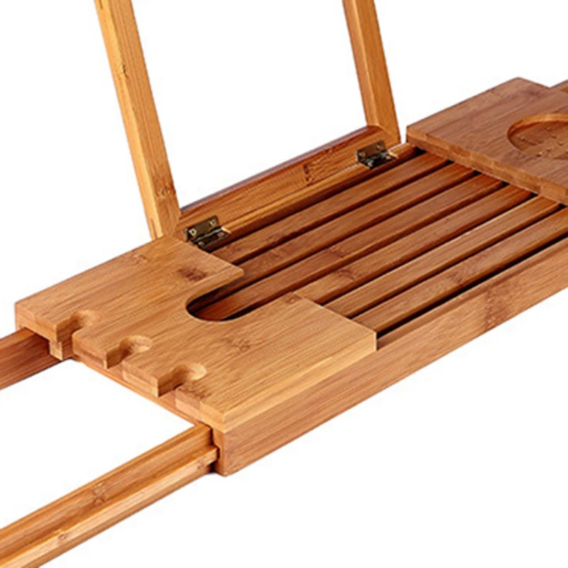 Полка-органайзер для ванной комнаты бамбуковый поднос ванны