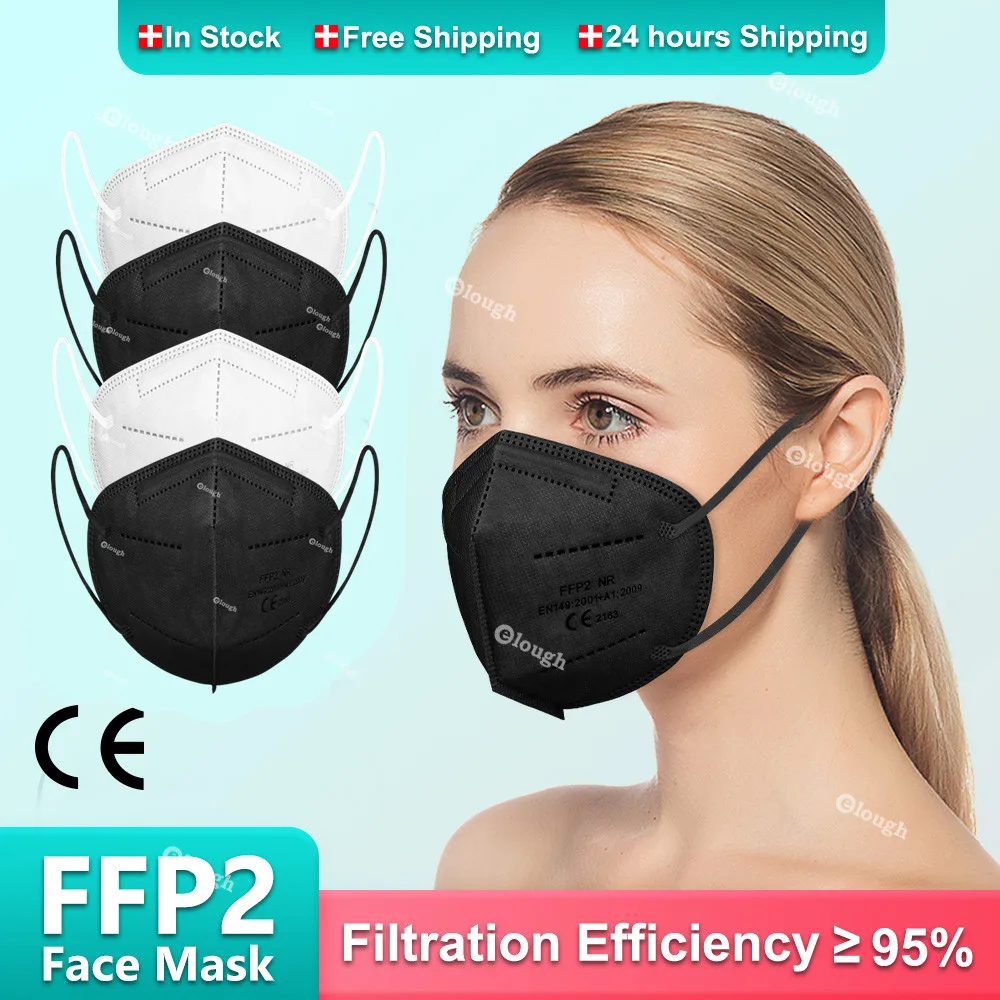 Многоразовая ffp2mask 5 слоев KN95 защитная маска для защиты лица тушь повторно