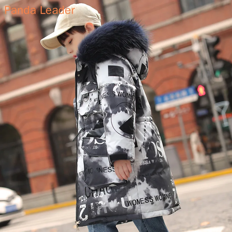 

Зимние пуховики для мальчиков и девочек, камуфляжный комбинезон, детская теплая утепленная верхняя одежда с капюшоном, пальто для подростк...