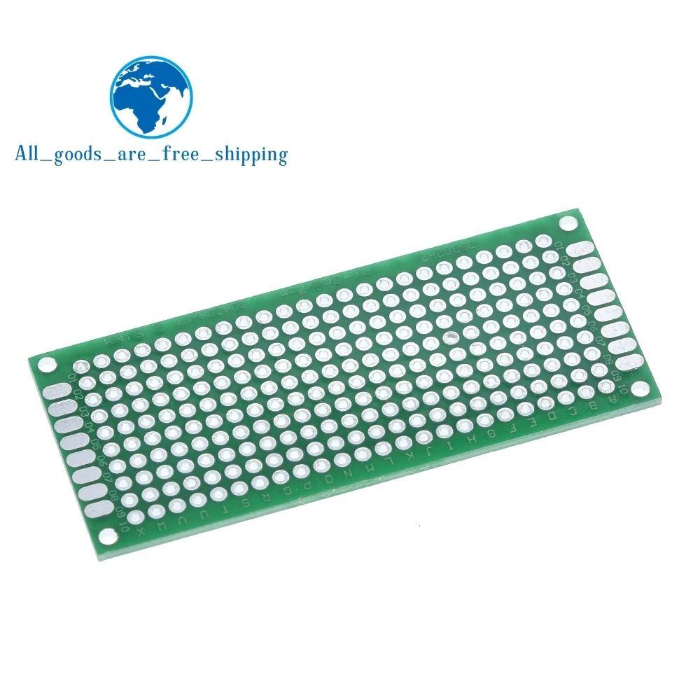 TZT 10 шт. двухсторонний Прототип PCB diy универсальная печатная плата 3x7 см зеленый