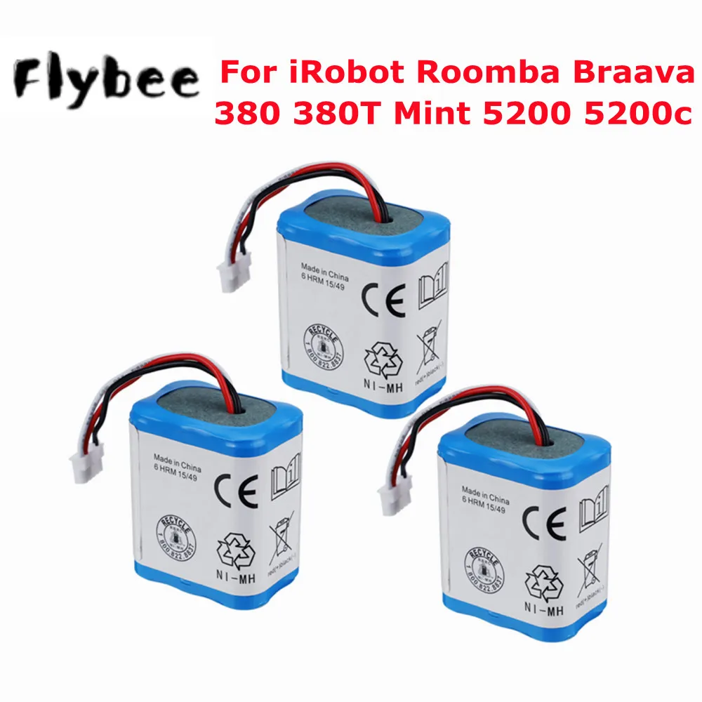 1/5 шт. Ni-MH аккумуляторные батареи для irobot braava 7 2 2500 t 380 Mint 5200C 381 V | Электроника