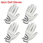 4 шт. GOG подлинное чистое овечьей кожи гольф Перчатки спортивные перчатки для любителей гольфа Для мужчин's из мягкой дышащей ткани на нескользящей подошве дизайн Перчатки