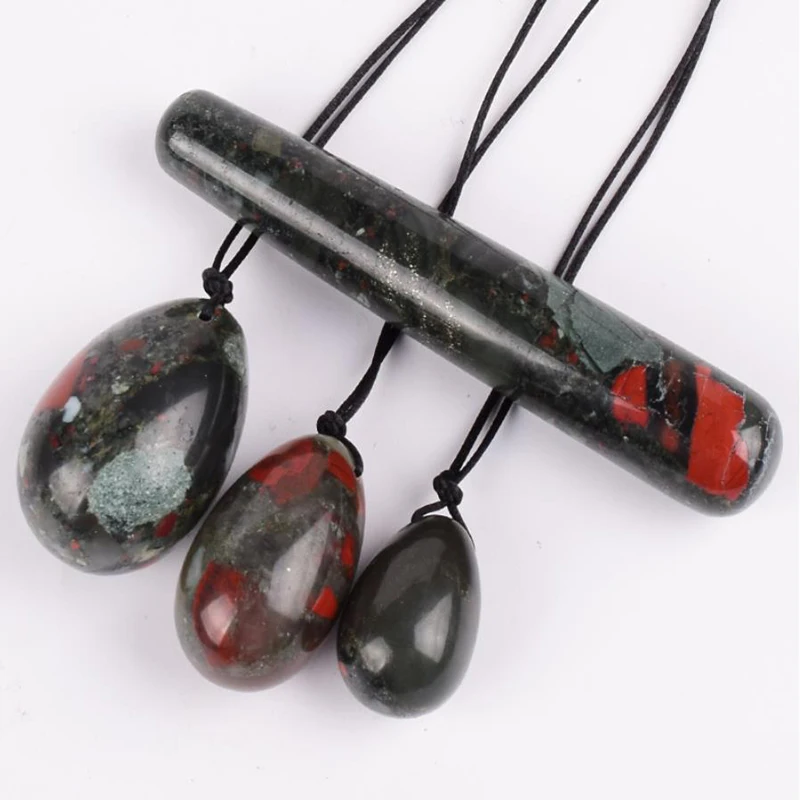 Натуральное яичко яшма Yoni с массажной палочкой хрустальные лечебные камни