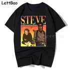 Стив Харрингтон, новая модная футболка в стиле хип-хоп для мужчин и женщин, футболки в стиле Харадзюку, футболки с буквенным принтом, топы, футболки, мужские футболки с коротким рукавом