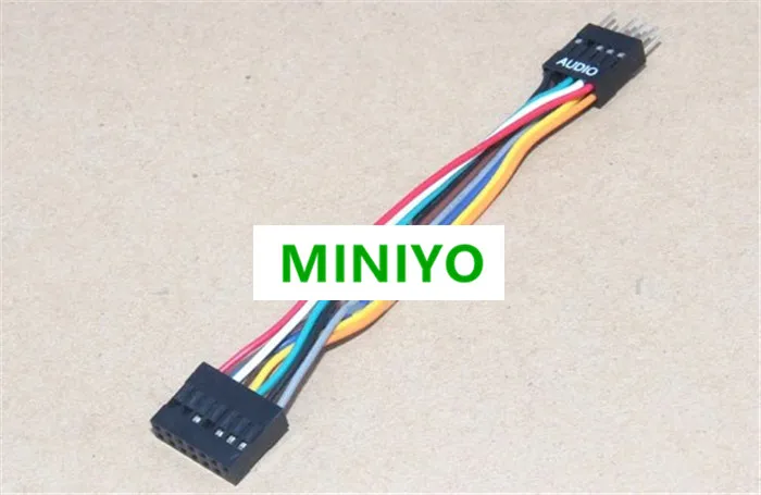 HD аудио 13Pin разъем на 9Pin 9-контактный штекер конвертер Кабель 24AWG для подключения