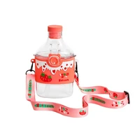 pp 350ml universal spray water bottle with strap high visibility drink water bottle good sealing for students