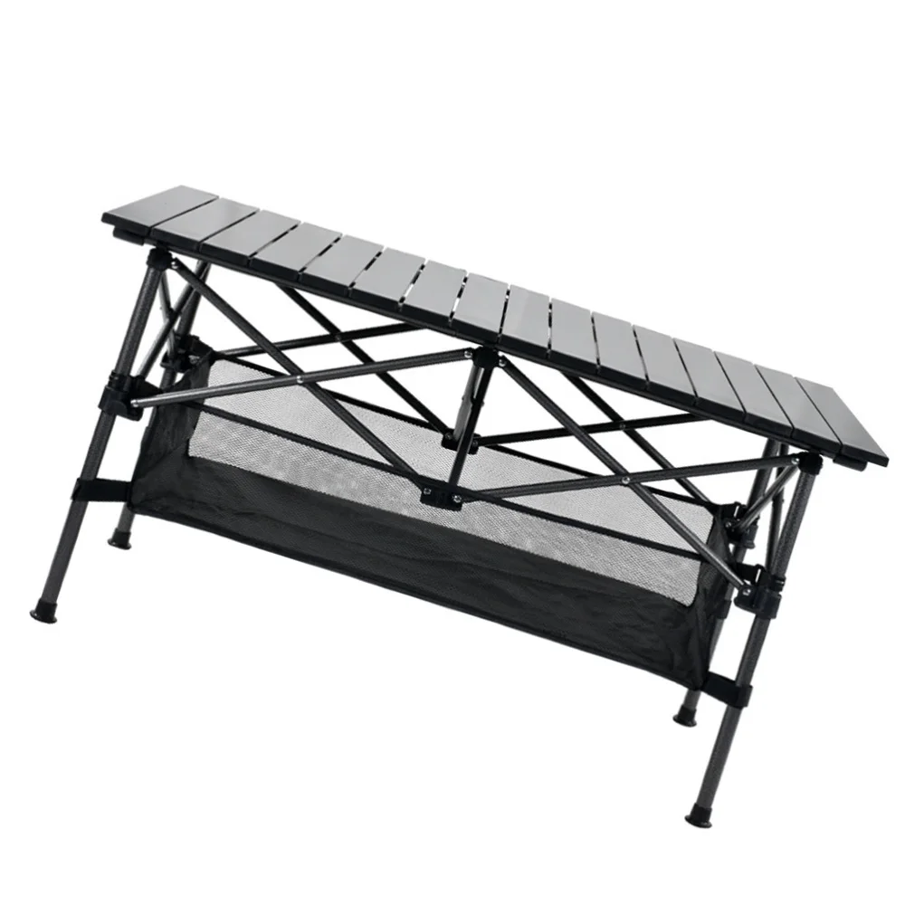 

1Pc Portable Picnic Barbecue Camping Folding Table Outdoor Foldable Table Black