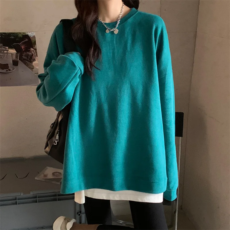 

CMAZ Real Shot Minnie Fabric Autumn Sweater Women's Loose Medium