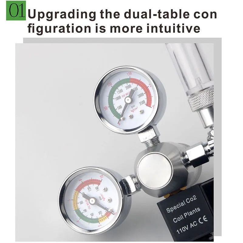 

Co2 Aquarium Regulator Carbon Dioxide Reducing Valves Durable Safe for Fish aquarium fertilizers for plants