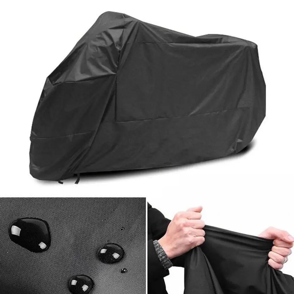

210D Water Rain Proof Dust UV Protector Black Motorcycle 3xl Dirtbike Bike Sunproof Season All Covers Motor Scooter E4N5