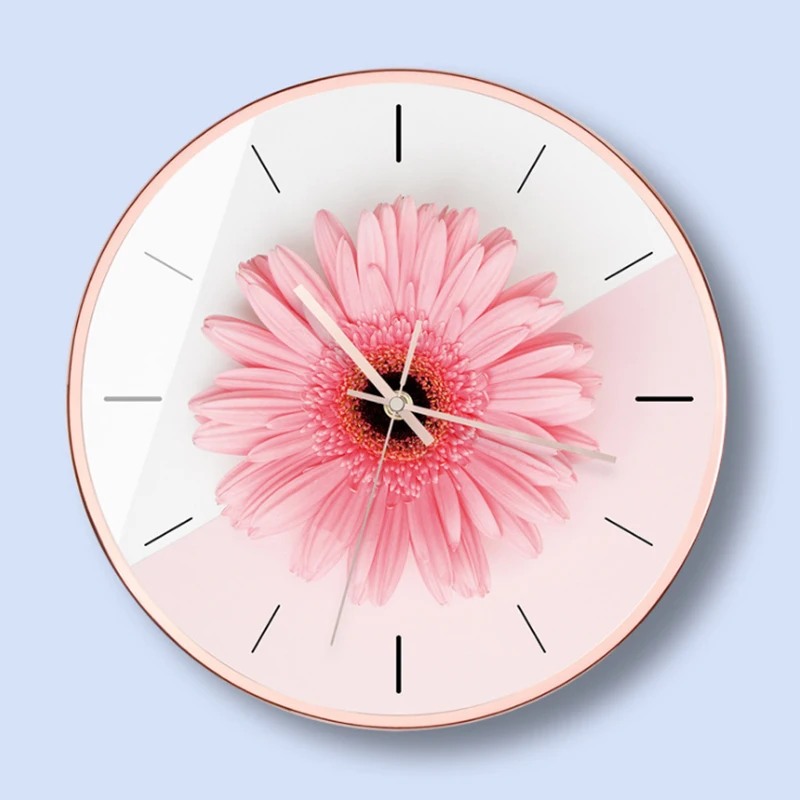 

Colorful Creative Flower New Quartz Metal Wall Clock Modern Fantastic Abstract Art Style Wall Clocks For Home Decor