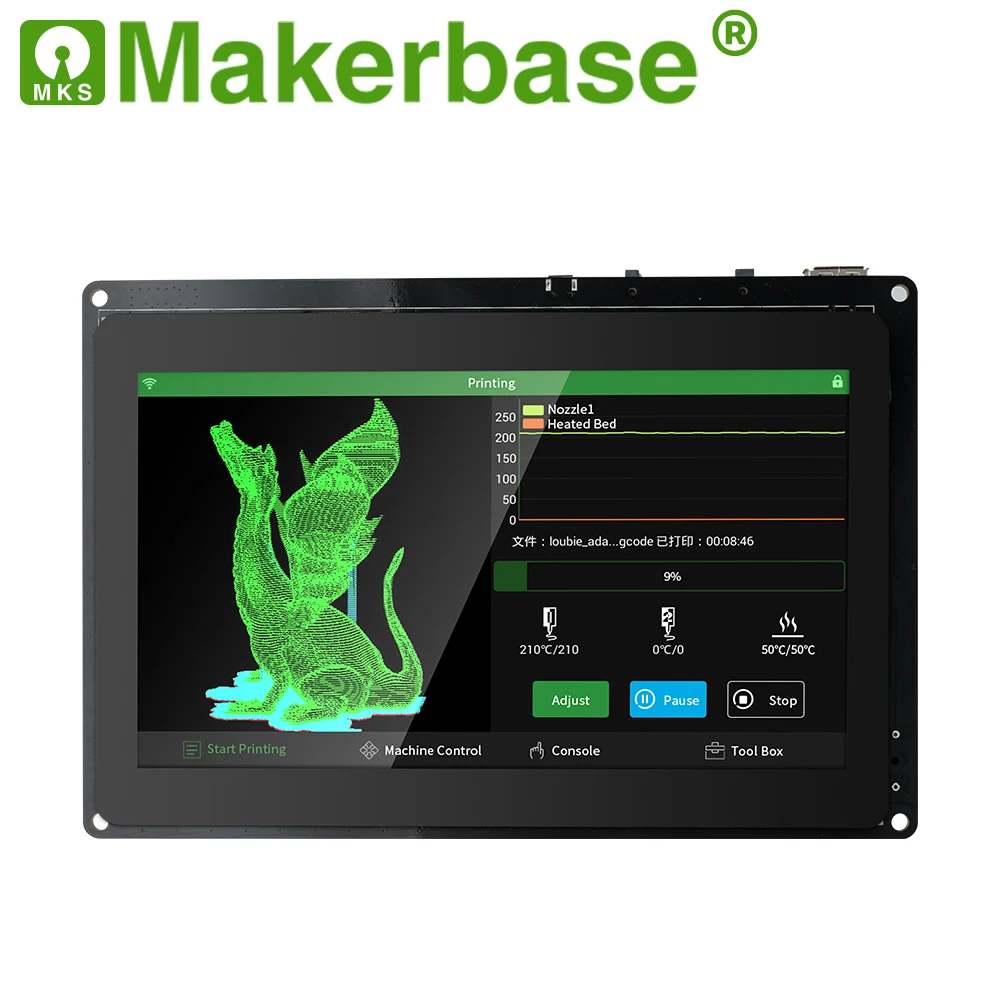 makerbase mks pad7 capacitive smart display 7 0 inch android pad 3d printer parts gcode visualizer online slice remote printing free global shipping