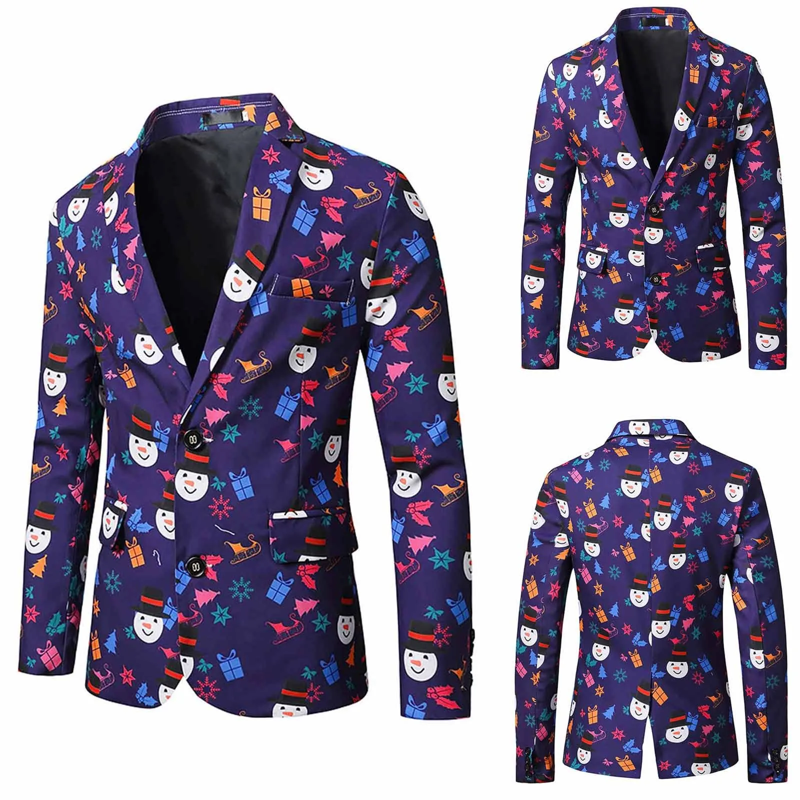 Новое мужское пальто Рождественский костюм куртка новый зимний для взрослых