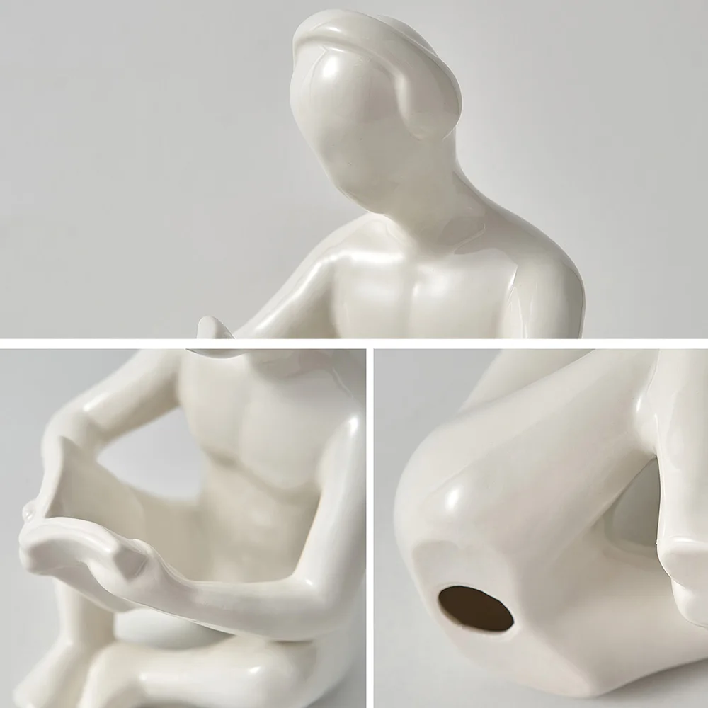 

Nordic Musician Statues and Sculptures Ceramic Miniature Ornaments Modern Home Decoration Bedroom Decor Office Accessories