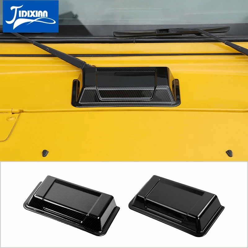 

JIDIXIAN Car Air Intake Hood Scoop Vent Cover Cap Rain Shield Decoration Stickers for Jeep Wrangler TJ JK 1997-2017