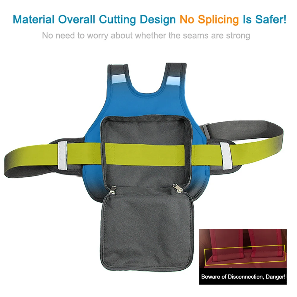 

New Motorcycle Children Cartoon Safety Belt Adjustable Electric Bike Moto Anti-drop Fixed Strap Riding Reflective For Child