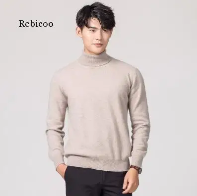 

Cashmere Cotton Blend Turtleneck Men Jumper Autumn Winter Wram Clothes Vetement Homme Pull Homme Hiver Man Pullover Sweater