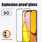 Закаленное стекло 9D с полным покрытием для iPhone 6, 6S, 7, 8 Plus, X, XS, XR, Xs Max, 11, 12 Pro Max, мини-пленка для объектива задней камеры iPhone SE 2020