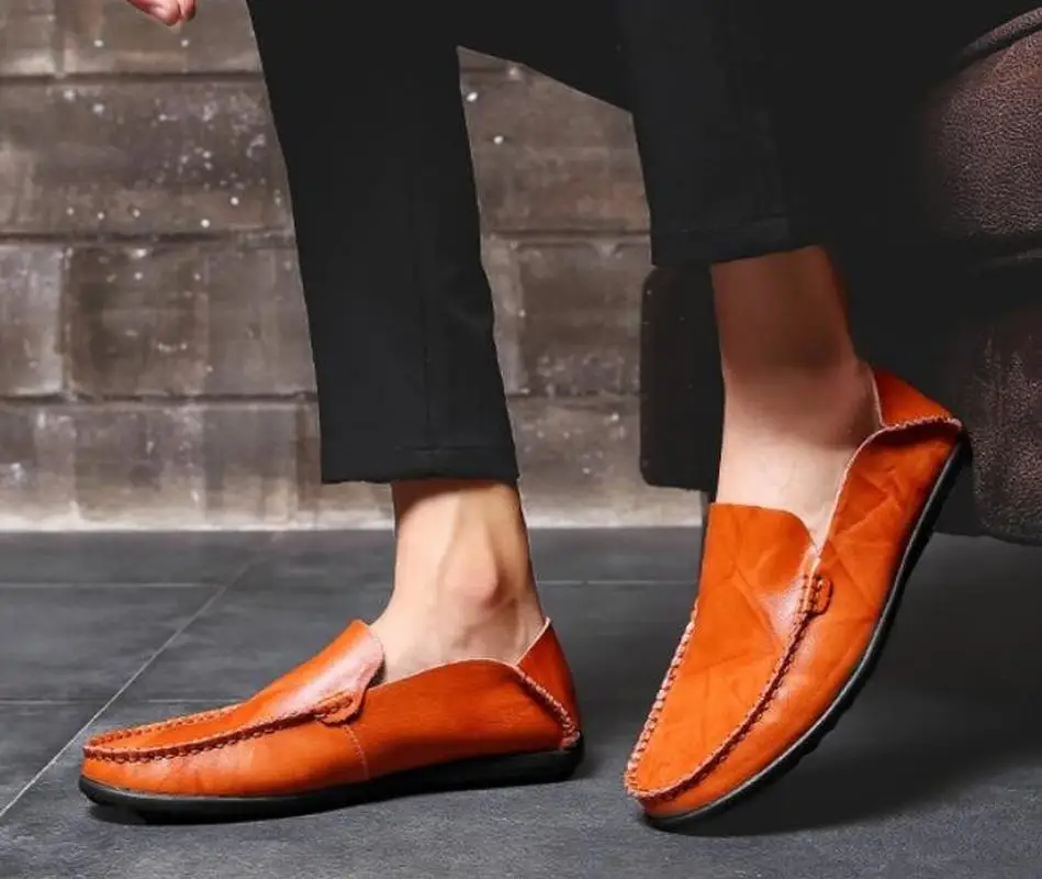 Мужские модельные мужские официальные туфли размера плюс деловые лоферы из