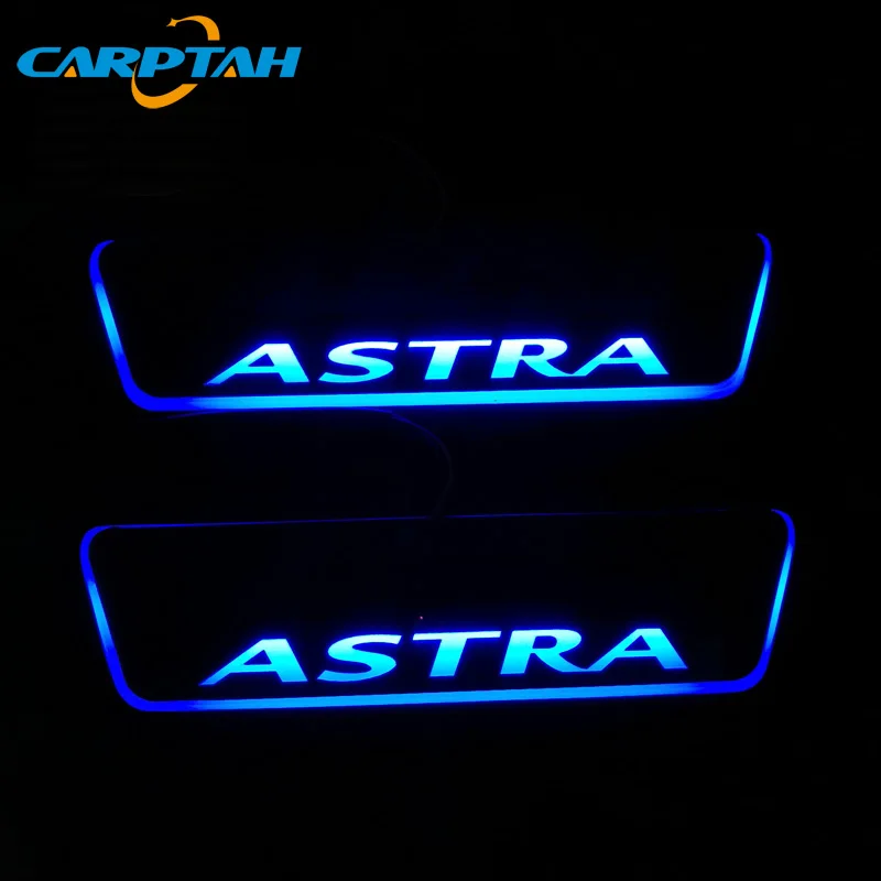 

Carptah 4pcs Moving LED Car Light Door Sill Scuff Plate Pathway Dynamic Streamer Welcome Lamp For Opel Astra 2015 2016 2017 2018