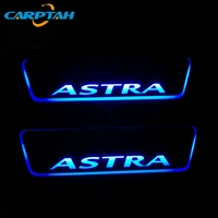 carptah 4pcs moving led car light door sill scuff plate pathway dynamic streamer welcome lamp for opel astra 2015 2016 2017 2018